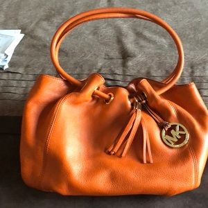 Michael Kors Drawstring Satchel Tote Handbag